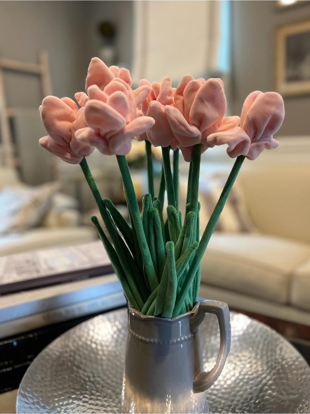New CJ Hendry Fabric Plush Tulips Flower Market